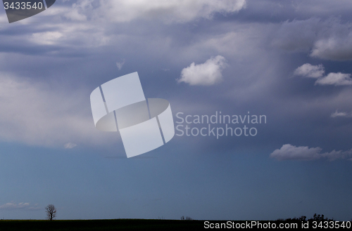 Image of Storm Clouds Prairie Sky