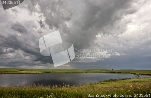 Image of Storm Clouds Prairie Sky