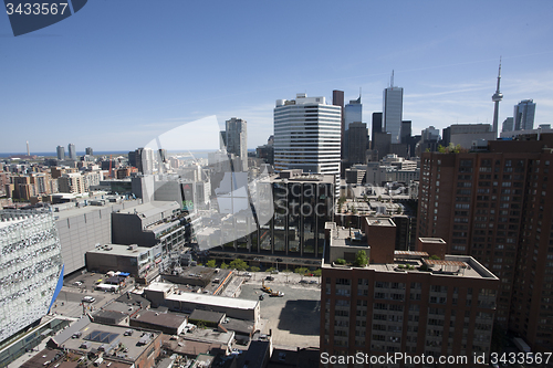 Image of Toronto Skyline from rooftop