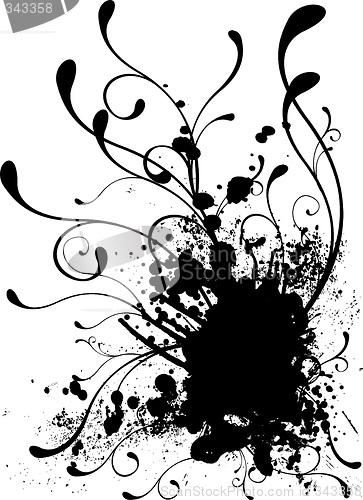 Image of floral splat