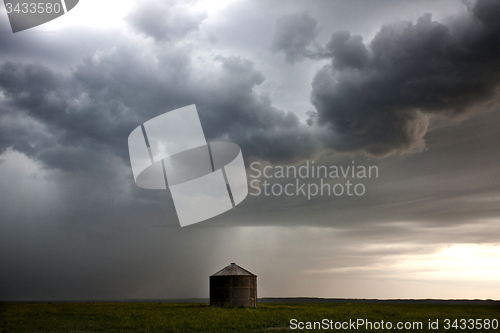 Image of Storm Clouds Prairie Sky