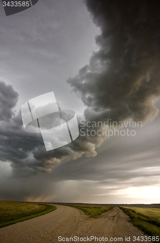 Image of Storm Clouds Prairie Sky