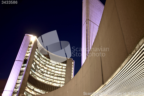 Image of City Hall Toronto night photo