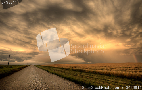 Image of Storm Clouds Prairie Sky