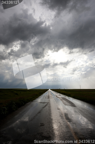 Image of Storm Clouds Prairie Sky