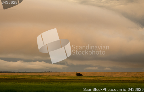 Image of Storm Clouds Prairie Sky