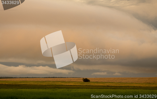 Image of Storm Clouds Prairie Sky