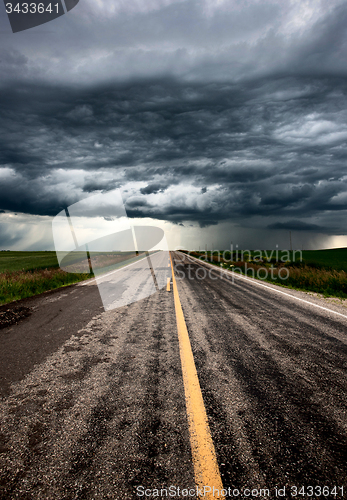 Image of Storm Clouds Prairie Sky