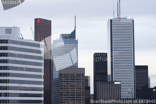 Image of Toronto Skyline from rooftop