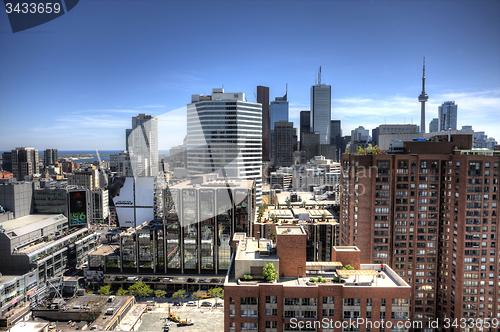 Image of Toronto Skyline from rooftop