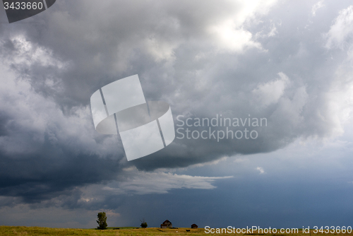 Image of Storm Clouds Prairie Sky