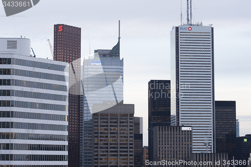 Image of Toronto Skyline from rooftop