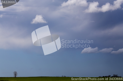 Image of Storm Clouds Prairie Sky