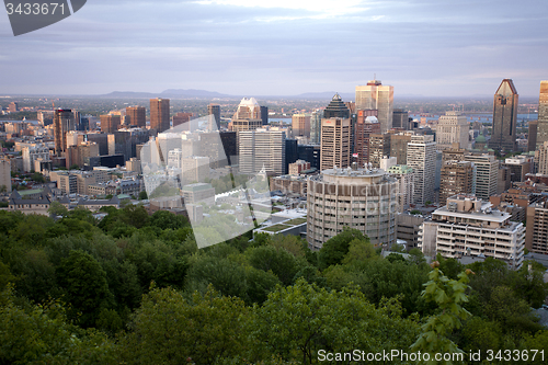 Image of Panoramic Photo Montreal city