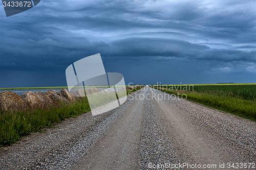 Image of Storm Clouds Prairie Sky