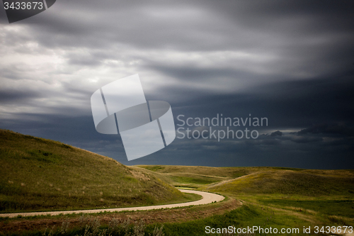 Image of Storm Clouds Prairie Sky