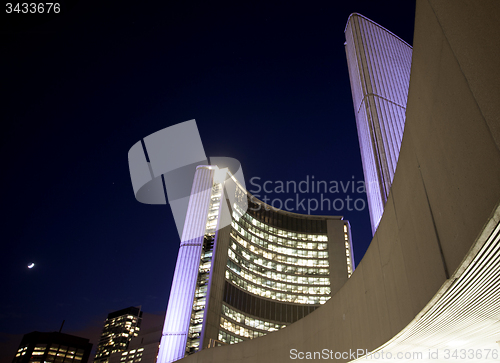 Image of City Hall Toronto night photo