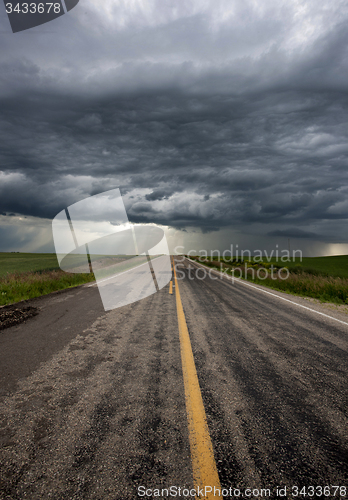 Image of Storm Clouds Prairie Sky