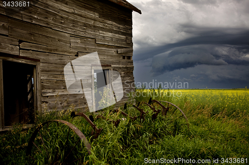 Image of Storm Clouds Prairie Sky