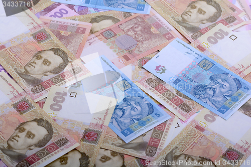 Image of background of the Ukrainian money - UAH