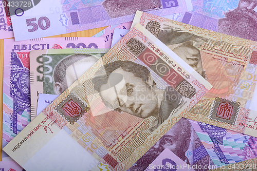 Image of Ukrainian money background