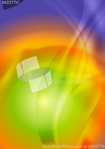 Image of Bright iridescent abstract wavy background