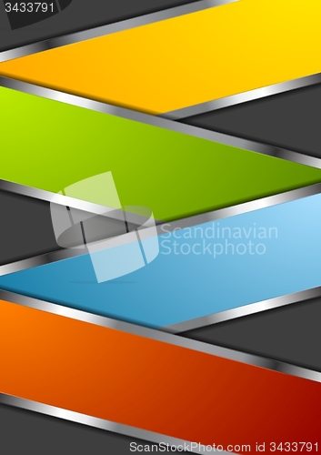 Image of Bright metal vector design background
