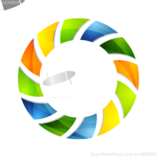 Image of Abstract colorful circle logo background