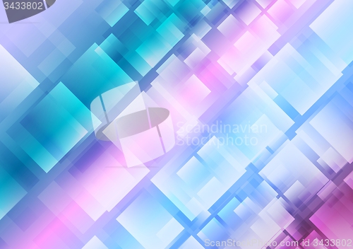 Image of Abstract blue purple squares background