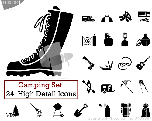 Image of 24 Camping Icons
