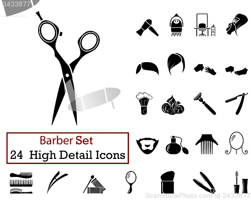 Image of 24 Barber Icons