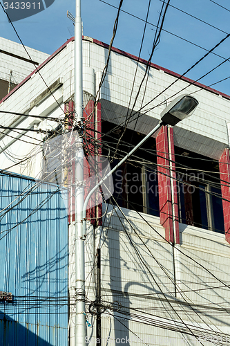 Image of Tangle of Electrical Wires Manado, indonesia