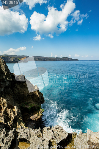 Image of coastline at Nusa Penida island