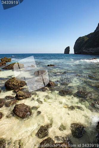 Image of coastline at Nusa Penida island