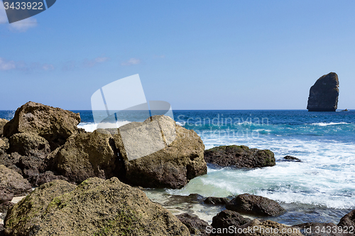 Image of coastline at Nusa Penida island