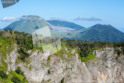 Image of caldera of Mahawu volcano, Sulawesi, Indonesia