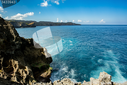 Image of coastline at Nusa Penida island