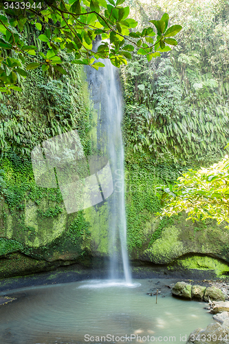 Image of Tomohon Selatan waterfall in Sulawesi, Manado, Indonesia 