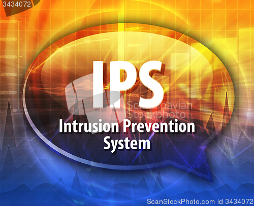 Image of IPS acronym definition speech bubble illustration