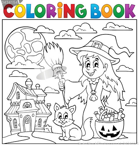 Image of Coloring book Halloween thematics 1