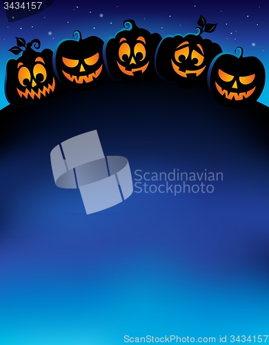 Image of Pumpkin silhouettes theme image 1