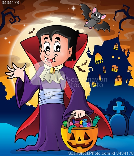 Image of Halloween vampire theme image 2