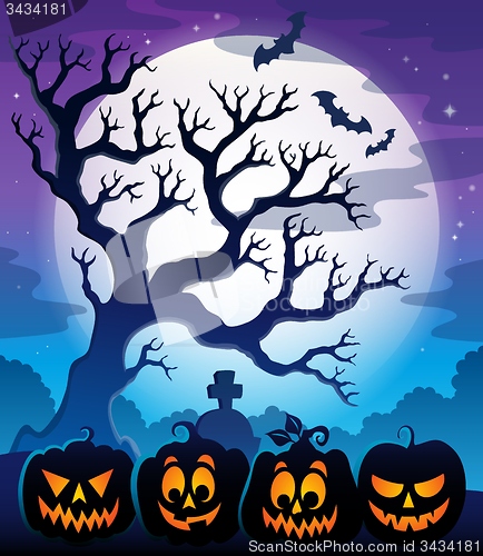 Image of Pumpkin silhouettes theme image 4