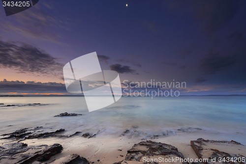 Image of Tranquil moments at dusk on the beach in Jervis Bay