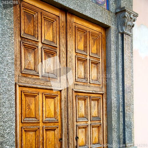 Image of old door in italy land europe architecture and wood the historic