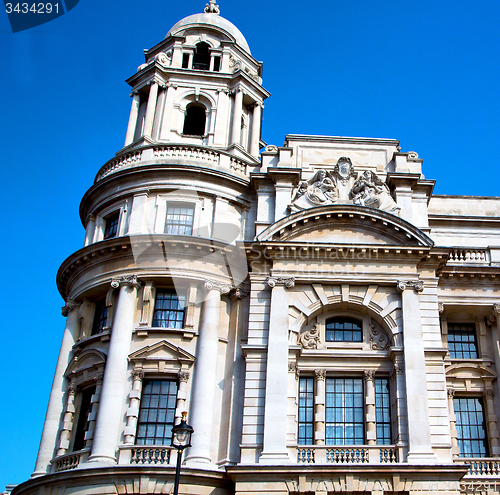 Image of exterior old architecture in england london europe wall and hist