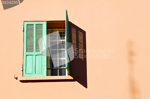 Image of  window in morocco   and old  historical