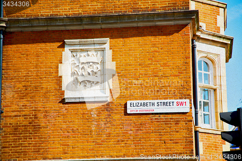 Image of exterior old architecture in england london europe wall and hist