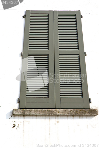 Image of shutter europe  italy  lombardy         the milano old   window 