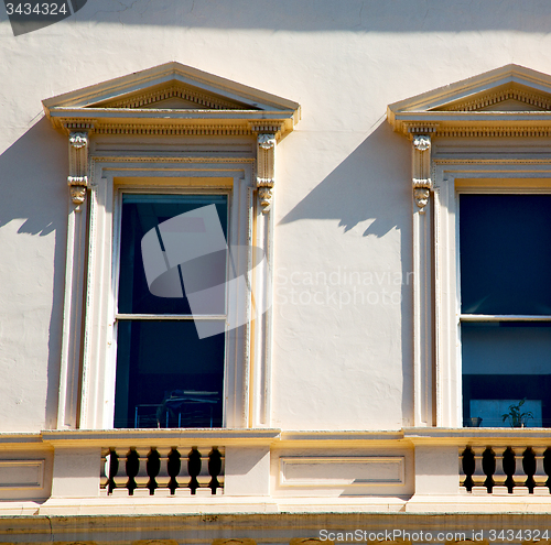 Image of england  historic   marble and statue in old city of london 